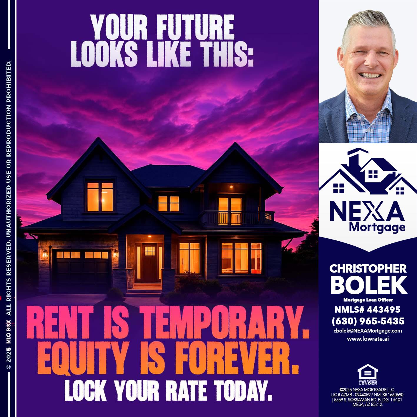 YOUR FUTURE - Christopher Bolek -Mortgage Loan Officer