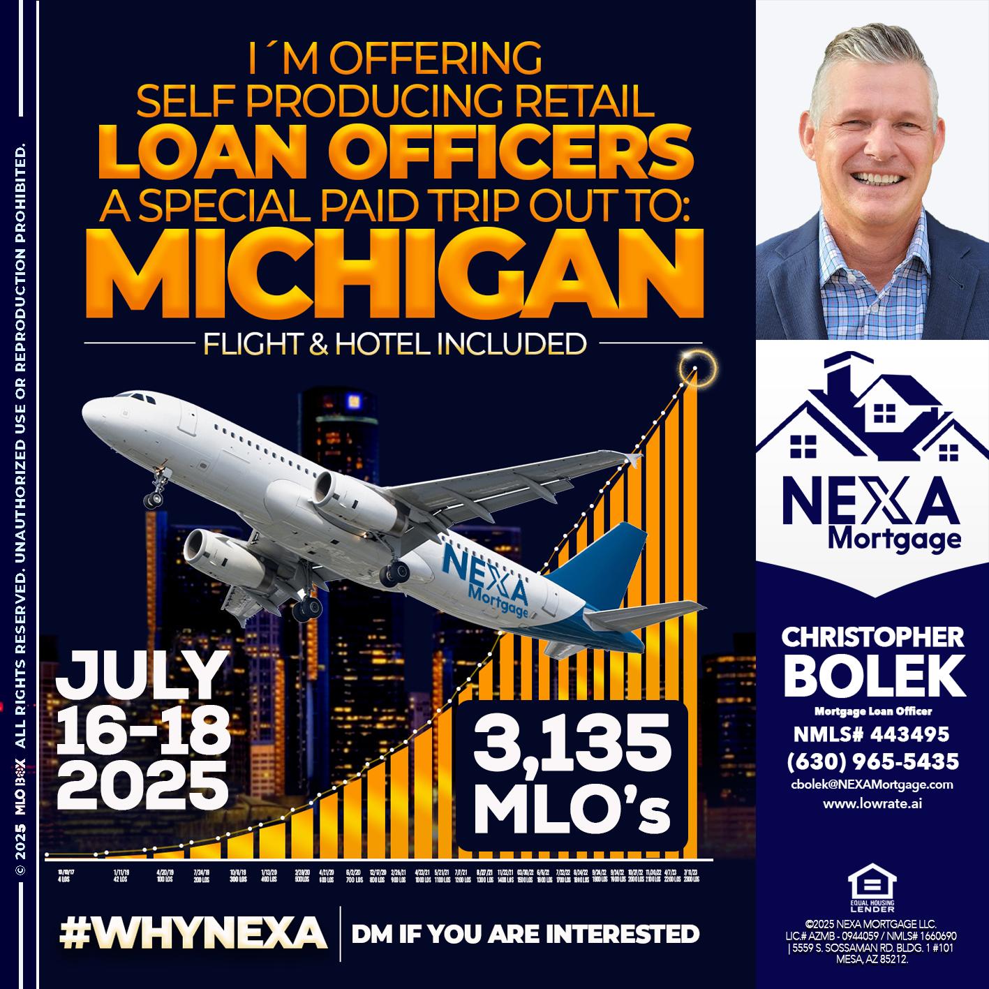 MICHIGAN TRIP - Christopher Bolek -Mortgage Loan Officer